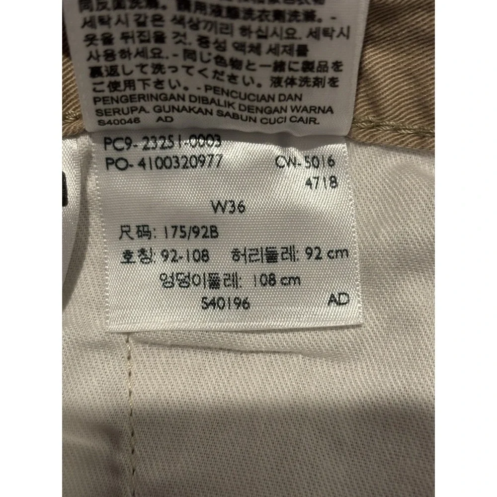 Levis Strauss Size 36x9 Cargo Two Horse Brand Canvas Shorts‎ Men's Brown Outdoor